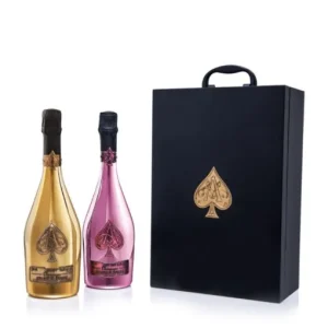 ARMAND DE BRIGNAC Gold Brut and Rose Collection Set of 2 1