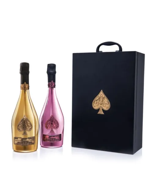 ARMAND DE BRIGNAC Gold Brut and Rose Collection Set of 2 3