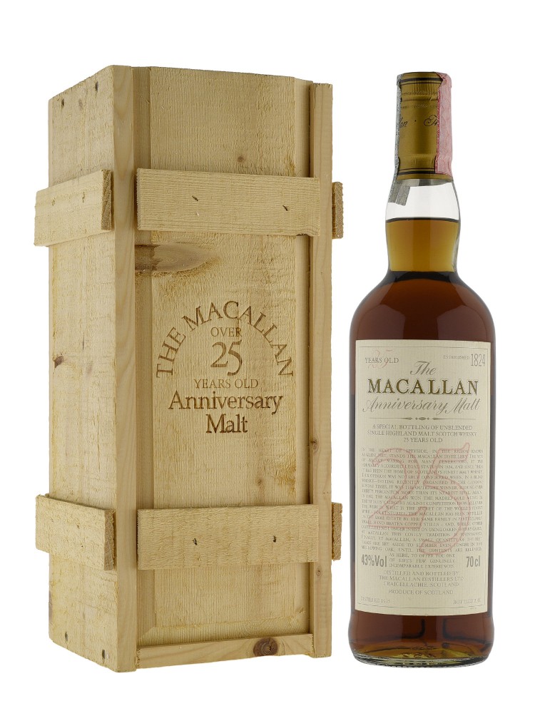 Macallan 1975 25 Year Old Anniversary Malt bottled 2000 1